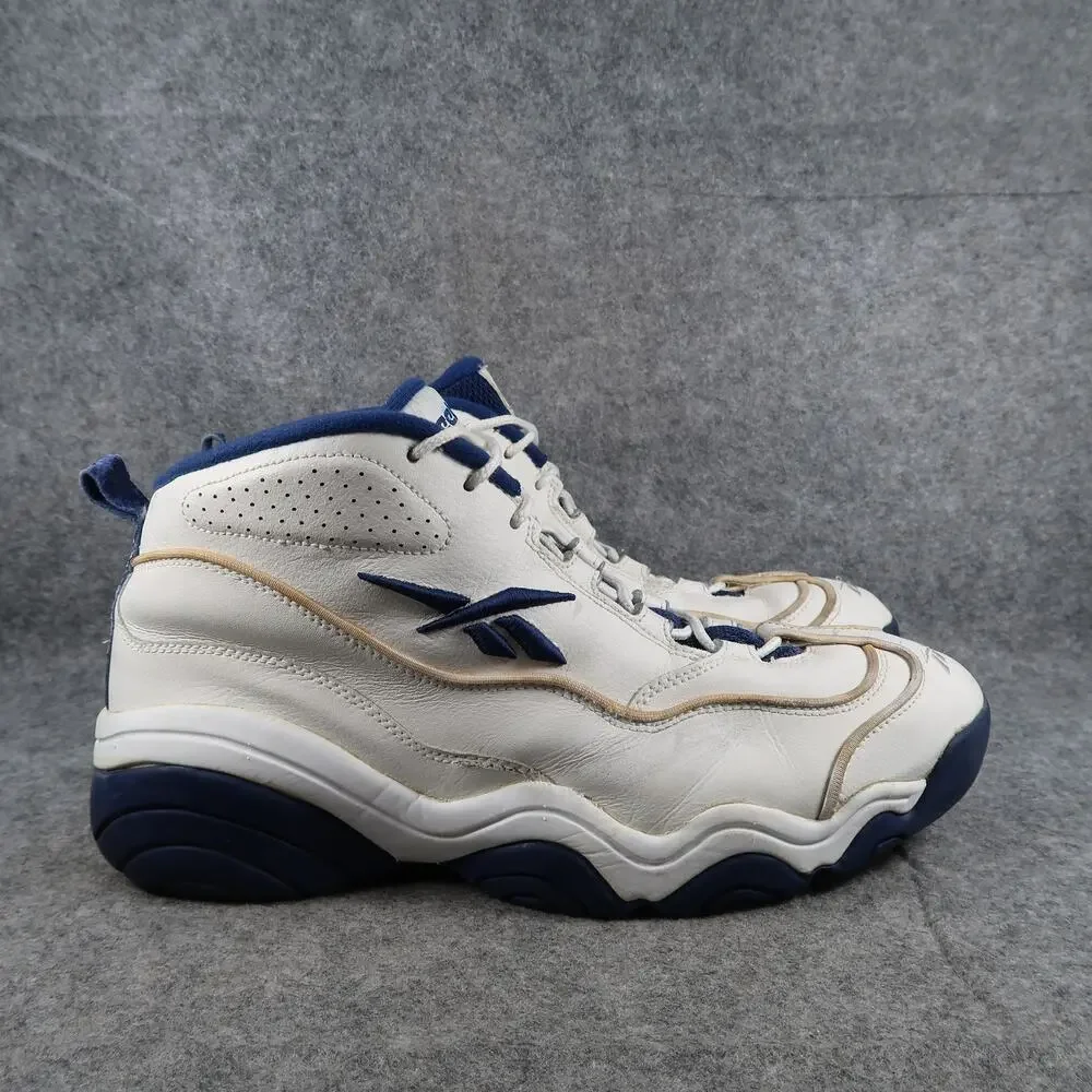 Reebok Shoes Mens 13 Basketball Sneaker Vintage Retro Trainers DMX White Blue